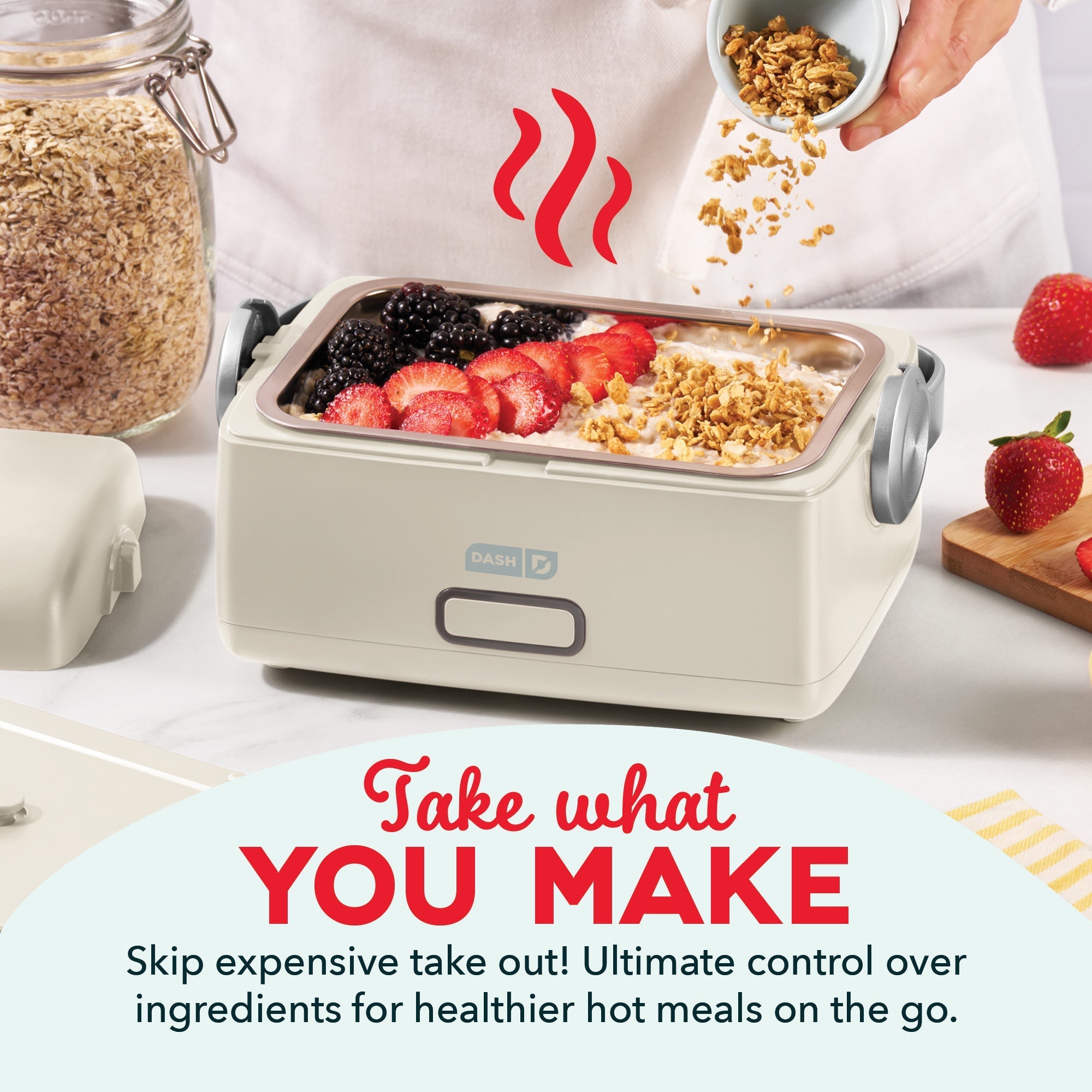 Hot2Go™ Electric Lunchbox (30 Ounce + Utensils)